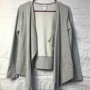 Everlast Gray Open Front Cardi Sz Med French Terry